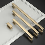 Asidrama 6 Pack 7.5 Inch(192mm) Brushed Brass Kitchen Cabinet Handles, Cabinet Pulls Kitchen Cabinet Hardware for Cupboard Drawer Pulls