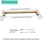 30 Pack Champagne Cabinet Pulls Square Drawer Handles Cupboard Handles Modern Stainless Steel Kitchen Cabinet Handles 8 Inch Caninet Hardware