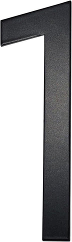 Adoorn 4 Inch Mailbox Numbers - Number 1, Black Color, Each Sold Individually, Premium Metal Self Stick Address Numbers, Weatherproof Mailbox Numbers for Outside
