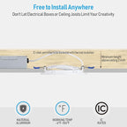 TORCHSTAR 12-Pack 4 Inch Ultra-Thin LED Recessed Lighting with J-Box, 2700K Soft White, 10W Dimmable 650lm Brightness LED Downlight, ETL & Energy Star Listed