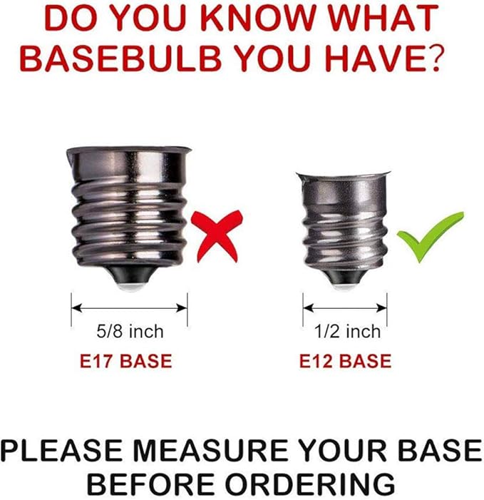 SkrLights 25 Pack C7 Clear Bulbs Christmas Light Bulbs C7 Outdoor String Light Replacement Bulbs, C7/E12 Candelabra Base, 5 Watt-Clear