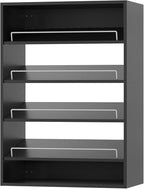 ROOMTEC 19.5" Shoe Shelf Short Tower Closet Unit, Modular Closet System with Shelf, Wardrobe Organizer for Bedroom or Walk-in Closet, Wall Mounted, Customizable Clothes Storage Unit, Black