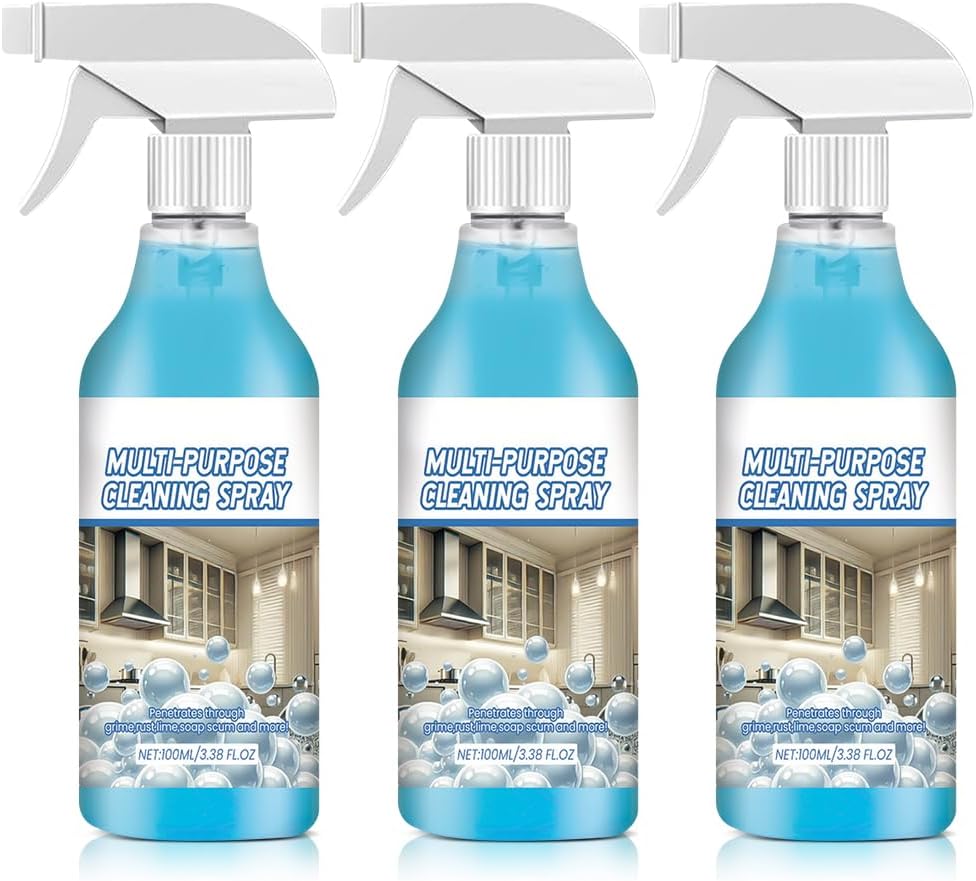 2026 New Spray Splash Cleaner, Purpose Cleaning Spray, Powerful Degreaser Sprays for Kitchen, Easy to Use Grime Remover for Household Cleaning, Convenient Handheld Cleaner for Home Family (3)