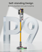 Cordless Vacuum Cleaner,48KPa/580W/65Mins Vacuum,Self-Standing Vacuum Cleaners for Home,Stick Vacuum with LED Display &Anti-tangle Brush,Vacuum Cleaner for Hardwood Floors,Carpet,Pet Hair,Car