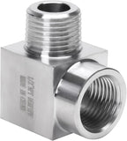 90 Degree Street Elbow - 1/2" NPT Male to 1/2" NPT Female Stainless Steel 304 Heavy Duty Forged Square Barstock Street Elbow Adapter Pipe Fitting (pack of 2)