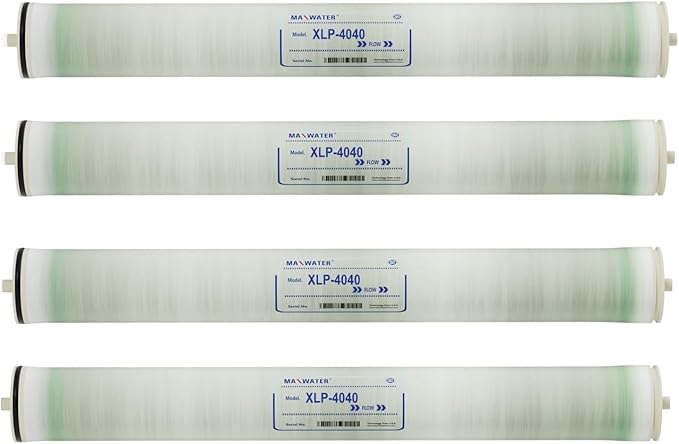Max Water XLP-4040 Reverse Osmosis 4" x 40" RO Membrane, 2300 GPD XLP 4040 For Water Purification Desalination Commercial, Agriculture Compatible With Dow Filmtec XLE-4040, HF4-4040 (XLP 4040)