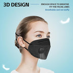 Head Mounted Face Dust Mask 20PCS,7 Layer Breathable Valve Disposable for Protection Construction Sanding Adult