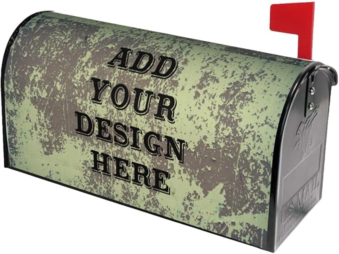 Personalized Mailbox Covers Custom Picture/Photo/Text Magnetic Standard Size Mailbox Wraps Post Letter Box Cover for Garden Yard Outdoor Decorations-9