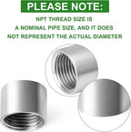 TAISHER 2PCS 304 Stainless Steel Cast Pipe Fitting, Coupling, 1-1/4" x 1-1/4" NPT Female Threaded