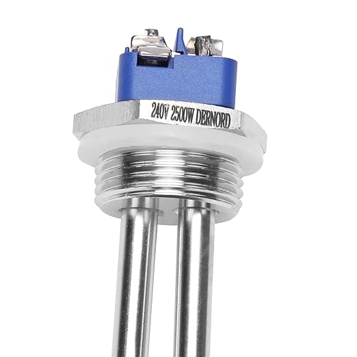 DERNORD 240V 2500W Water Heater Element Screw-in Heating Element High Watt Density