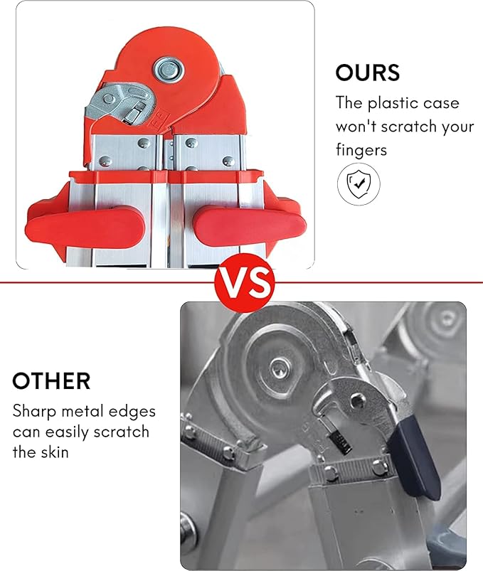 Ladder, A Frame 4 Step Ladder Extension, 14 FT Anti-Slip Multi Position & Storage Folding Ladder, 330 lbs Security Load Telescoping Aluminum Ladders for Stairs Home Indoor Outdoor Roof