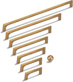 20 Pack 3.75 Inch(96mm) Hole Center Modern Antique Brass Cabinet Pull Handle Timeless Vanity Drawer Pull Handle Classic Cabinet Hardware for Kitchen Dresser Bathroom, Screws Included, A-Brass(3.75x20)