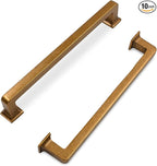 FILTA Cabinet Handles 6.25 Inch 10 Pack Antique Brass Cabinet Pulls for Kitchen Metal Drawer Pulls Modern Cabient Hardware Cupboard Handles