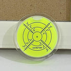 Bubble Spirit Level with Double Sided Adhesive Bottom, 40mm Circular Level Bubble Measuring Tools (40x10mm)