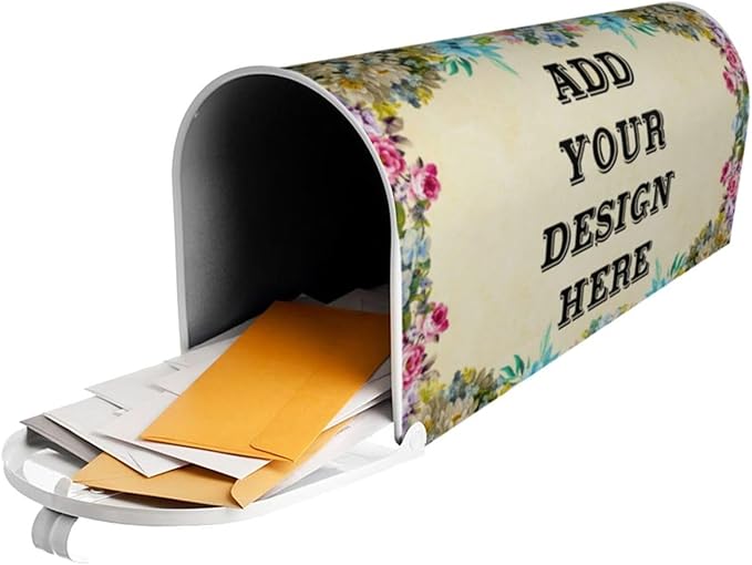 Custom Personalized Mailbox Covers Add Photo Picture Family Name House Address Text Magnetic Mail Cover for Home Garden Yard-17