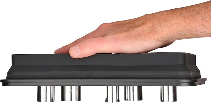 Collapsible Magnetic Parts Tray Set - 3 Different Size Tool Trays for Screw, Bolts, Nuts, Washers, Pins and Other Small Metal Parts, Mechanic Tool Gifts for Men - Black