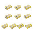 10 pcs Slotted Automotive MCASE Mini Shaped Cartridge Fuse Kit, 60A, 32V