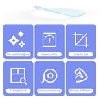 10PCS Heavy Duty Double Sided Adhesive Mounting Circle Tape- Waterproof,Strong Adhesion,Clear, High Strength,No Residue Removability for Hanging,Wall Mounting, Home Decor,Adhesive for Shower