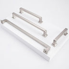 COTYKILEY 10 Pack 3.75 Inch(96mm) Brushed Satin Nickel Cabinet Handles Kitchen Cabinet Pulls Cabinet Door Handles Kitchen Cabinet Hardware Cupboard Drawer Pulls Dresser Handles