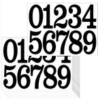 100 PCS Mailbox Numbers for Outside, Vinyl Stickers, Self-Adhesive Waterproof Decals for Mailbox, Window, Door, Trucks, Address (Black, 4 Inch)