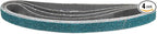 3/8 x 21 Inch Sanding Belt, 4 Pcs 40 Grit Zirconia Knife Sharpener Belts Work Sharpening for Belt Sander Knife Carving Tool Metal Working