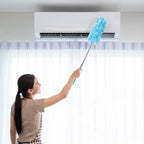 Tanlade 8 Pcs Microfiber Feather Duster for Cleaning 13-31 Inch Extendable Cobweb Dusters Ceiling Fan Duster Washable Bendable Tool for Office Car Window Furniture (Bright Color)