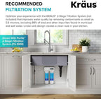 KRAUS Bolden 2-in-1 Commercial Style Pull Down Single Handle Water Filter Kitchen Faucet for Reverse Osmosis or Water Filtration System in Spot-Free Stainless Steel/Matte Black, KFF-1610SFSMB