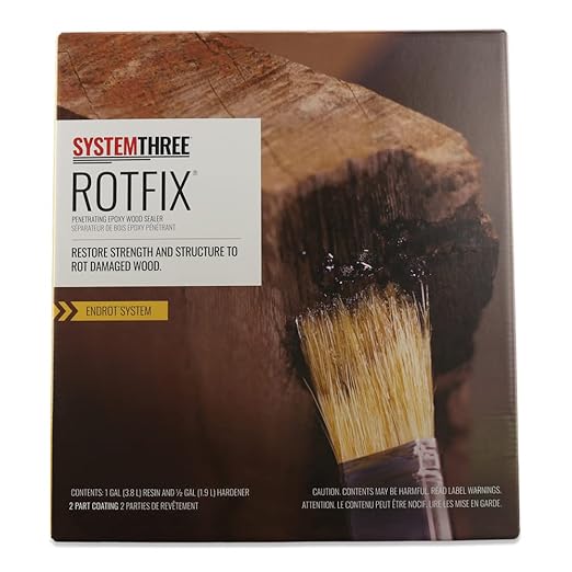 System Three RotFix Penetrating Epoxy Sealer, 1.5 Gallon Kit