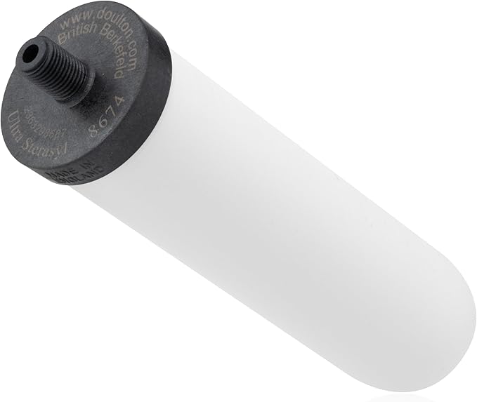 British Berkefeld Doulton Ceramic Water Filter Candle W9121226 7" Ultra Sterasyl Authentic Gravity PFAS (PFOA and PFOS) Reduction 8674