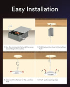 Lumary 4 Inch Smart Recessed Lighting, 360°+90° Adjustable Gimbal Light, COB Color Changing LED Ceiling Lights, 7W Eyeball Soffit Downlights, Work with Alexa/Google Assistant, ETL-Listed, 4 Pack