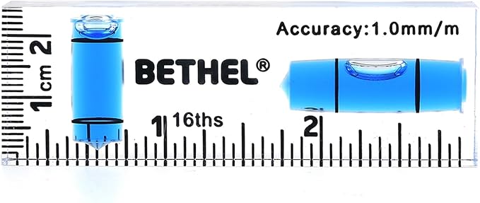BETHEL Small Level Mini Bubble 90°/180°SpiritLevel,2.95 Inch Shatterproof Cross Check PocketLevel Picture Hanging Levels Tools for Machinist,Construction & Household
