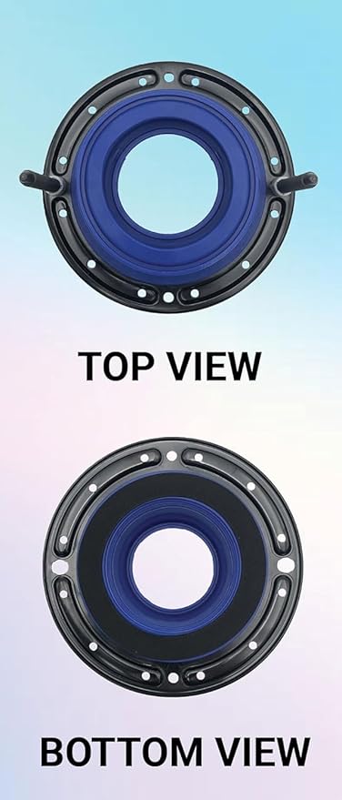 One N Done Toilet Flange Repair Kit - Toilet Kit For Low or Broken Flange. Toilet Wax Ring Replacement Kit W/Toilet Flange Extender Kit, Easy Toilet Bolts, & Toilet Caps For Bottom of Toilet. 10X