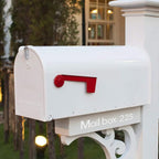 Outus 8 Sheets Vinyl Letter Stickers Self Adhesive Mailbox Numbers Alphabet Stickers Stick on Letters for Christmas Stockings Scrapbook Bulletin Board School Business(1 Inch,White)