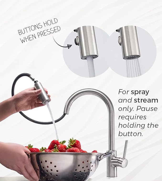 Pfister Stellen Kitchen Faucet with Pull Down Sprayer, Single Handle, High Arc, Brushed Gold Finish, LG529SABG