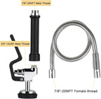 Pre Rinse Hose with Sprayer Valve, 38 Inch Commercial Dish Spray Hose with Spray Head for Commercial Restaurant Kitchen Faucet -Black