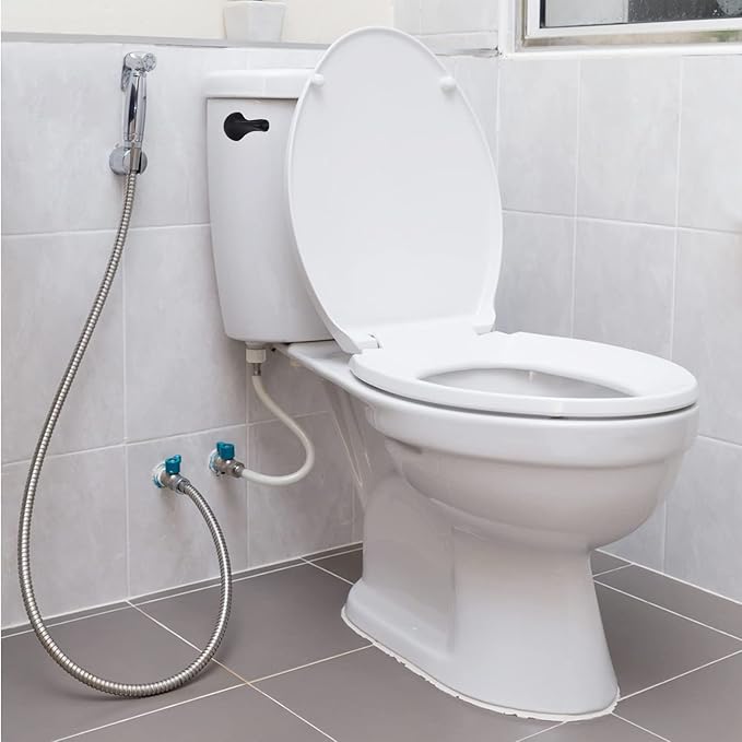 iFealClear Universal Side Mount Toilet Tank Flush Lever, Angle Mount Handle Replacement Kit, Solid Brass Trip Lever Fits Most Toilets, Matte Black