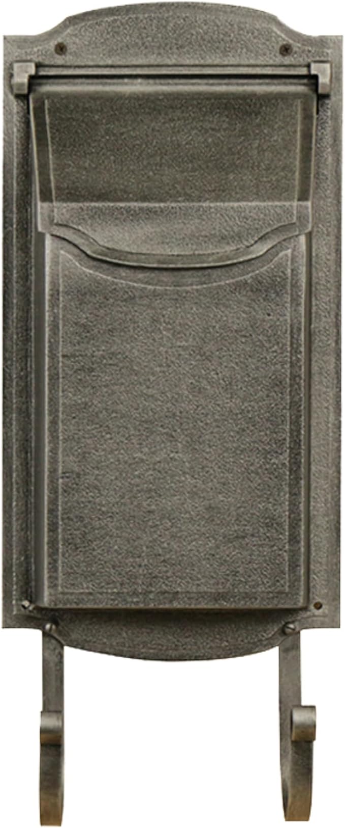 Special Lite Contemporary Vertical Wall Mount Mailbox - Swedish Silver Aluminum Mailbox for Wall Mount - SVC-1002-SW
