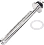 DERNORD 240V 3500W Tri-clamp Foldback Heating Element Stainless Steel Immersion Water Heater with 3-Wire Electrical Locking Plug (2 Inch Tri clamp)