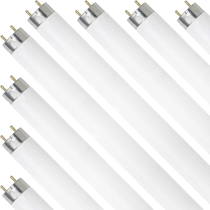 Dysmio Lighting F17T8-CW 17 Watt T8 Straight Tube, Medium Bi-Pin Base, 4100K - Cool White Pack of 8