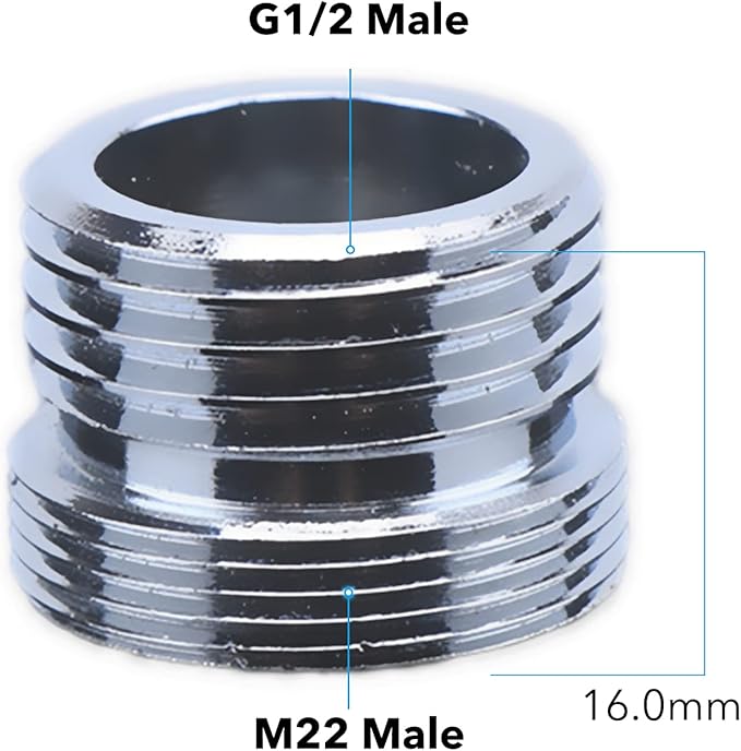 Faucet Diverter Valve with Aerator, 3-Way Diverter Valve for Hand Held Shower, Sink Faucet Splitter for Kitchen and Bathroom, with 55/64'', 15/16'', G1/2” Adapters