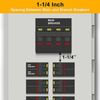 Generator Interlock Kit Compatible with Siemens,ITE,Gould Murray and Thomas and Betts 150 or 200 amp Panels,1 1/4 Inch Spacing Between Main Circuit Breaker and Generator Circuit Breaker