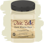 Dixie Belle Paint Company Chalk Finish Furniture Paint - Cucumber Ice (32oz) - Matte Subtle Green Chic Chalk Mineral DIY Furniture Paint