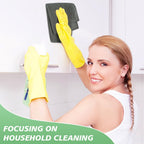 SINLAND Microfiber Dish Cloth Kitchen Washcloth Best Kitchen Cloths Cleaning Cloths Poly Scour Side 12"x12" 20Pack Dark Grey