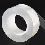 Transparent Weather Sealing Tape, Clear Draft Isolation Film Tape for Door Draft Stopper, Adhesive Tape for Doors, Windows and Shower Glass Gaps - No Residue (2 Inch x 33Ft)