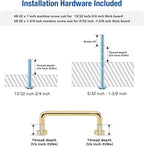 JOY DECOR Cabinet Pulls – 3 Inch Hole Center, Polished Brass, 2 Pack, Zinc Alloy Cabinet Handles for Drawers & Cupboard – Vintage Style Hardware for Kitchen, Bathroom, Dresser, Furniture Makeover