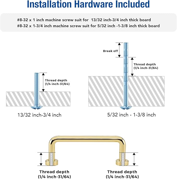 JOY DECOR Cabinet Pulls – 3 Inch Hole Center, Polished Brass, 15 Pack, Zinc Alloy Cabinet Handles for Drawers & Cupboard – Vintage Style Hardware for Kitchen, Bathroom, Dresser, Furniture Makeover