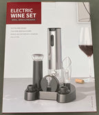 AIKARO - Electric Wine Bottle Opener Automatic Electronic Corkscrew, Rechargeable (Base Set)