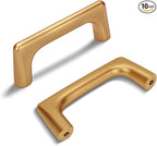10 Pack 3 Inch(76mm) Hole Center Modern Brushed Champagne Bronze Cabinet Pull Handle Timeless Vanity Drawer Pull Handle Classic Cabinet Hardware for Kitchen Bathroom, Champagne(3x10)