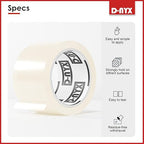 Window Sealing Tape 1 Pack Transparent Sealing Heavy-Duty Residue-Free RV Insulation for Doors and Windows, Clear Weather Stripping Draft Isolation Tape (2 Pack 2 inch)