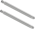 GeilSpace 3/4" x 14" Stainless Steel Pipe, 304 Pipe Nipple Fits Standard 3/4 Inch Threaded Pipes and Fittings, DIY Industrial Metal tube (2 PCS)